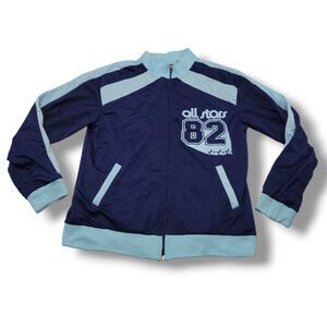 Ugly Shirt Jacket Size Large Track Jacket Retro Look All Stars 82 Graphic Print